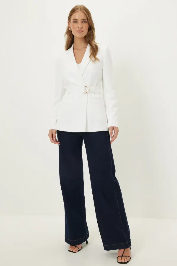 White Blazer Dressy Outfit