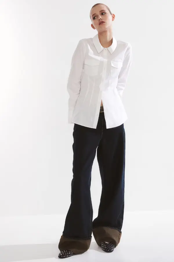 White Shirt and Trousers For Women