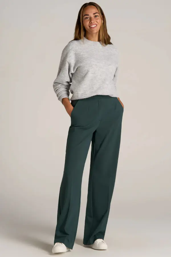 Wide Leg Pants With Sneakers