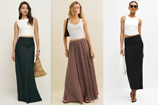 How to Style Long Skirts Outfit Ideas