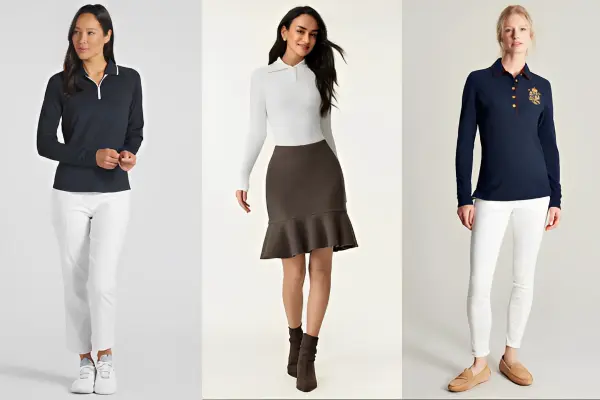 How to Style Long Sleeve Polo For Women