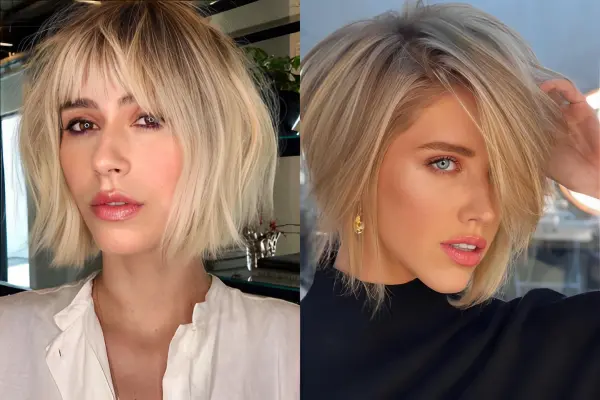 Messy Blonde Bob Hairstyles