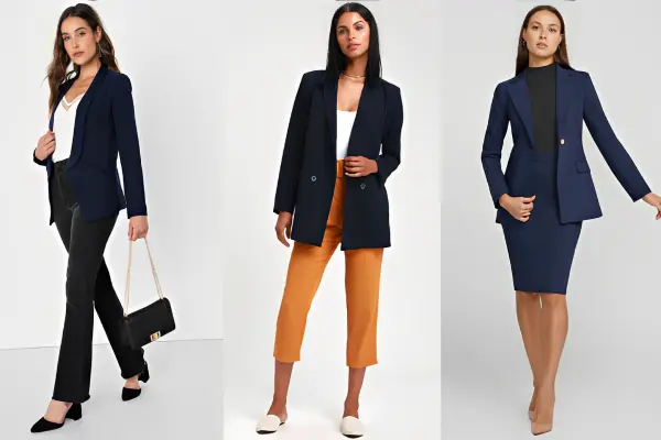Navy Blazer Outfits Women
