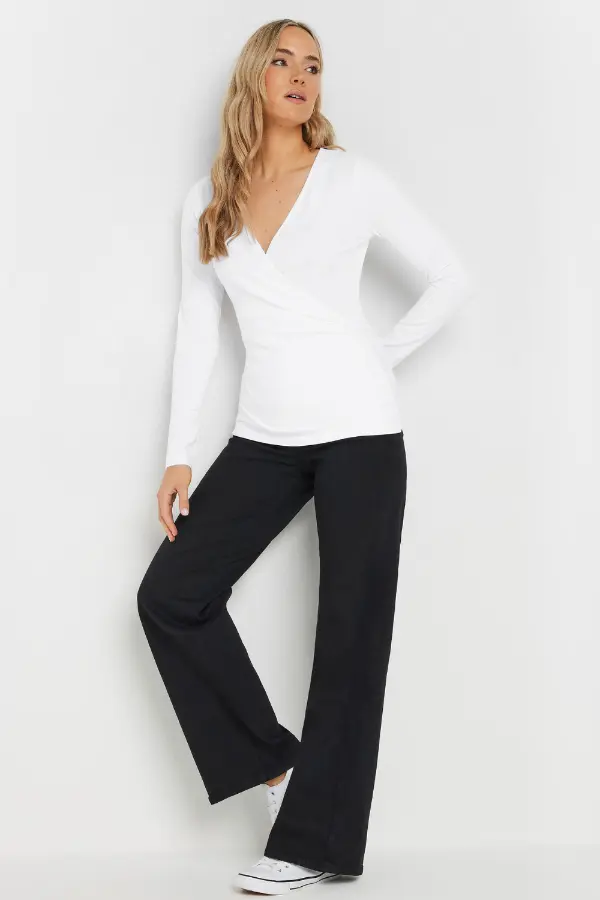 White Long Sleeve Top
