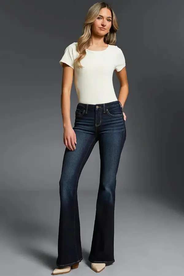 Flare Jeans and T Shirt Outfit