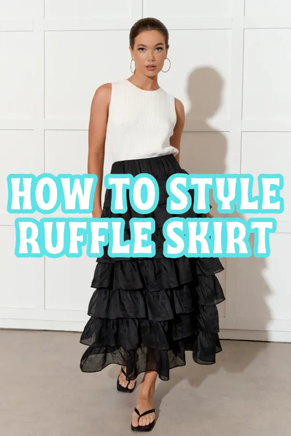 How to Style Ruffle Skirt