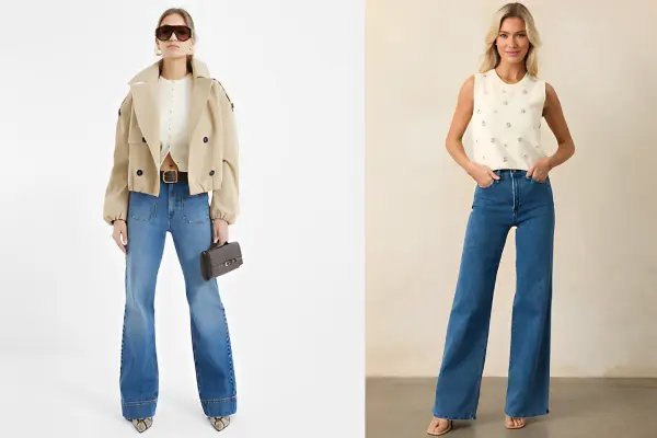 How to Style Wide Leg Jeans Women