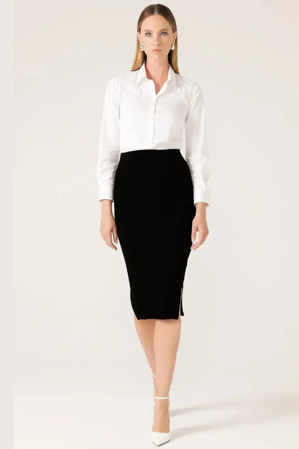Pencil Skirt Outfits For Work Business