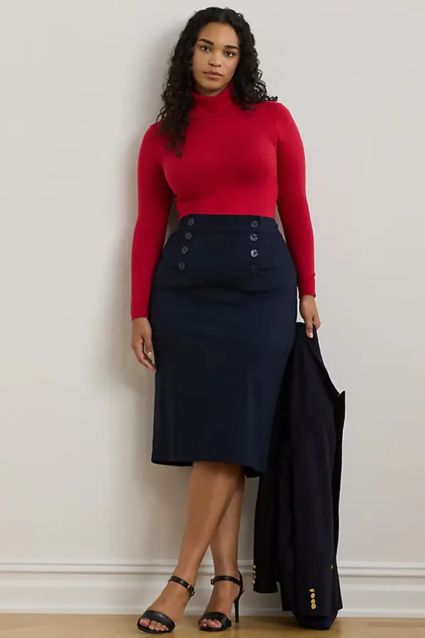 Pencil Skirt Outfits Plus Size