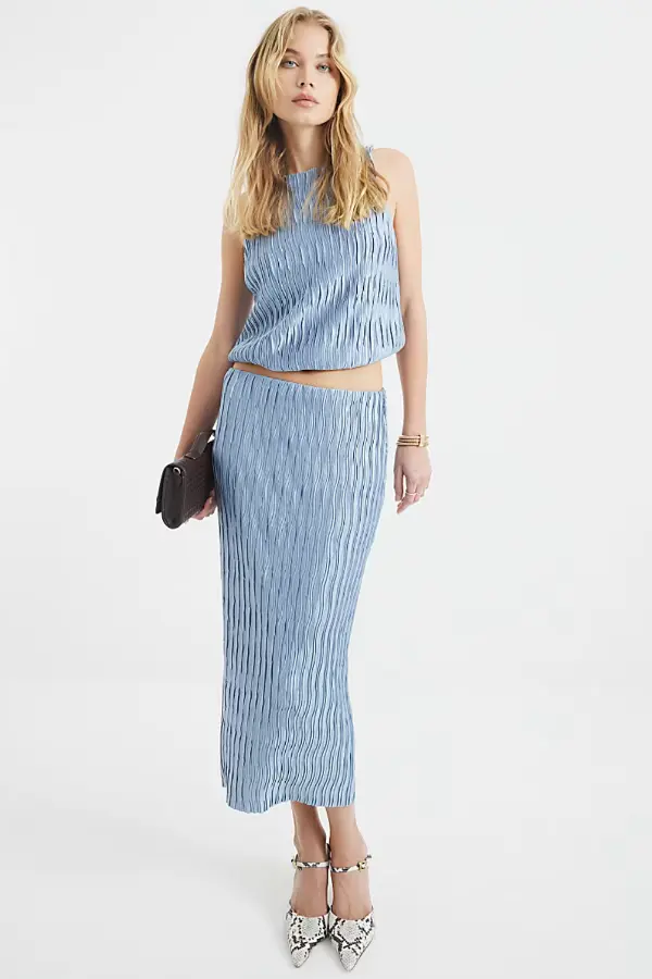 Pencil Skirt With Crop Top