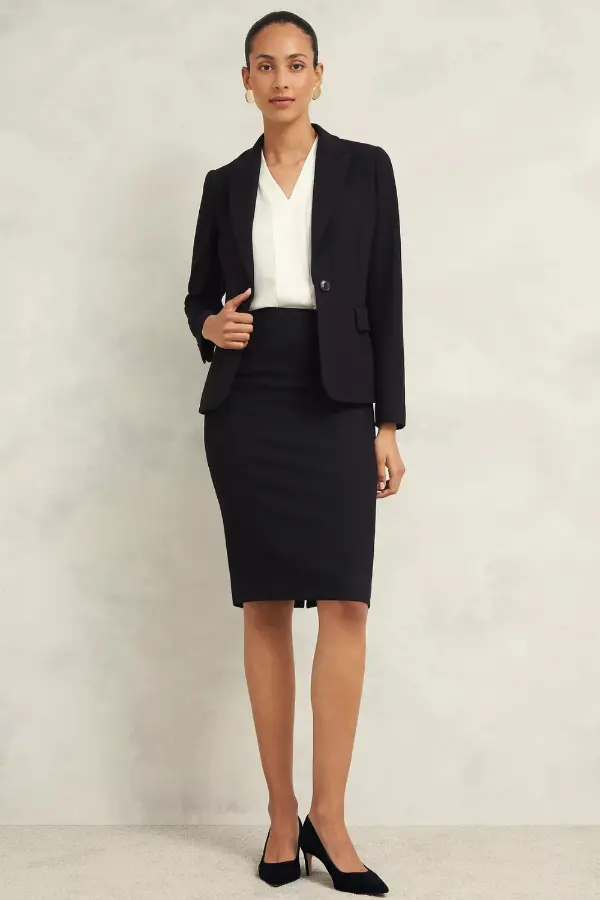 Pencil Skirt and Blazer Outfit