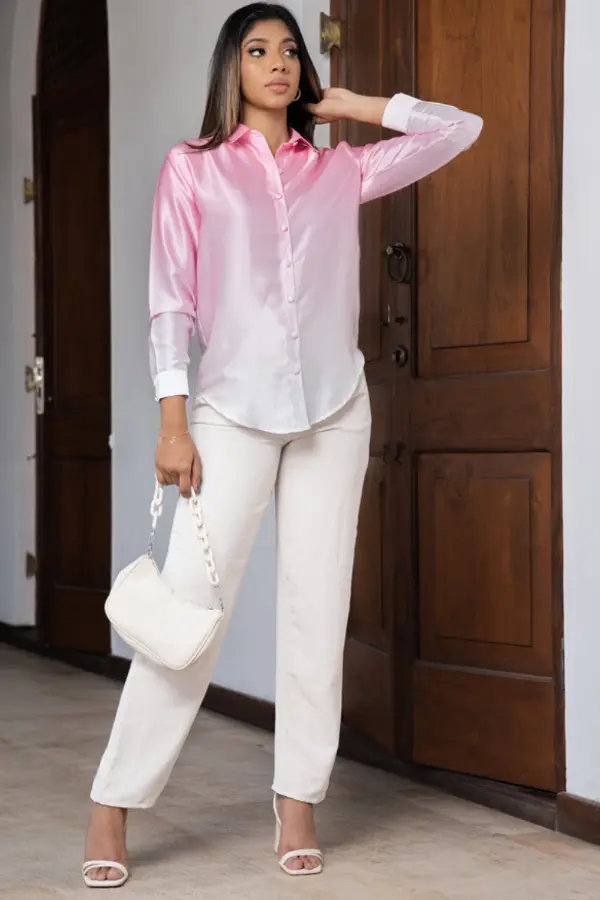 Satin Blouse Full Sleeves