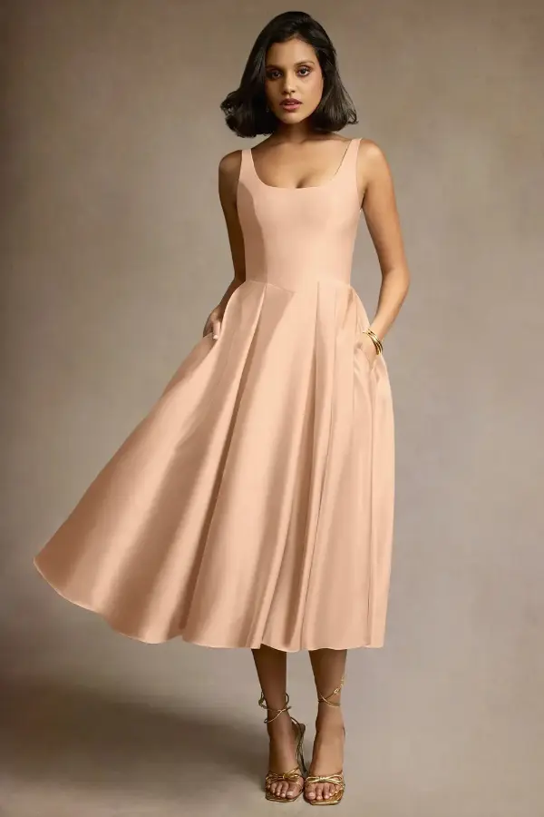 Satin Graduation Dress