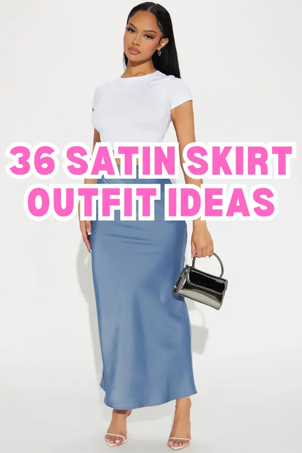 Satin Skirt Outfit Ideas