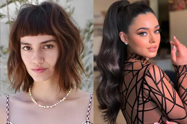 chic-hairstyles-with-bangs-and-ponytail