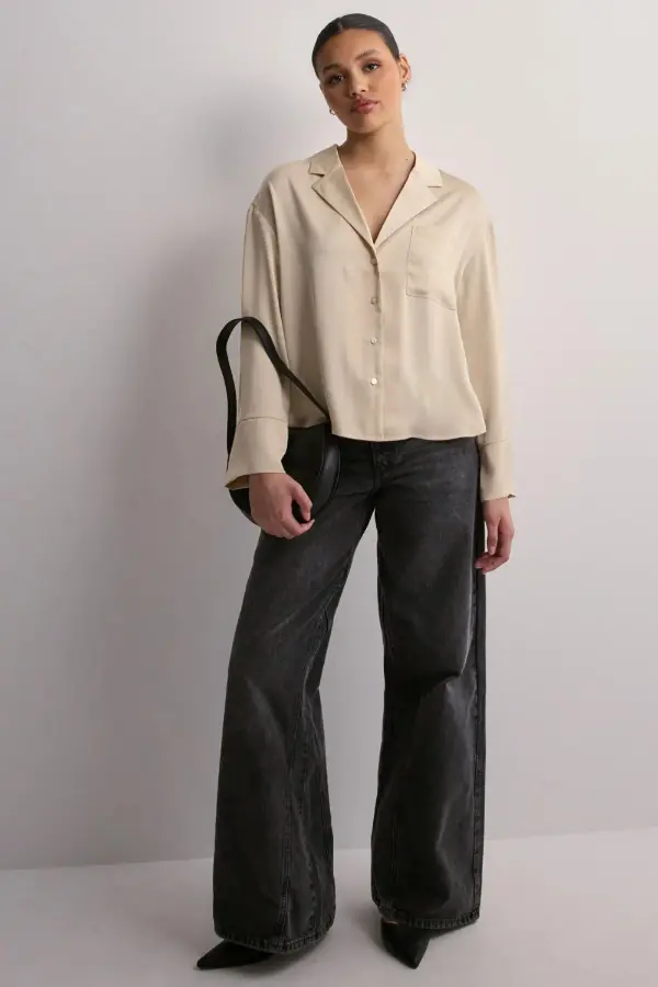 Satin Blouse Outfit Classy