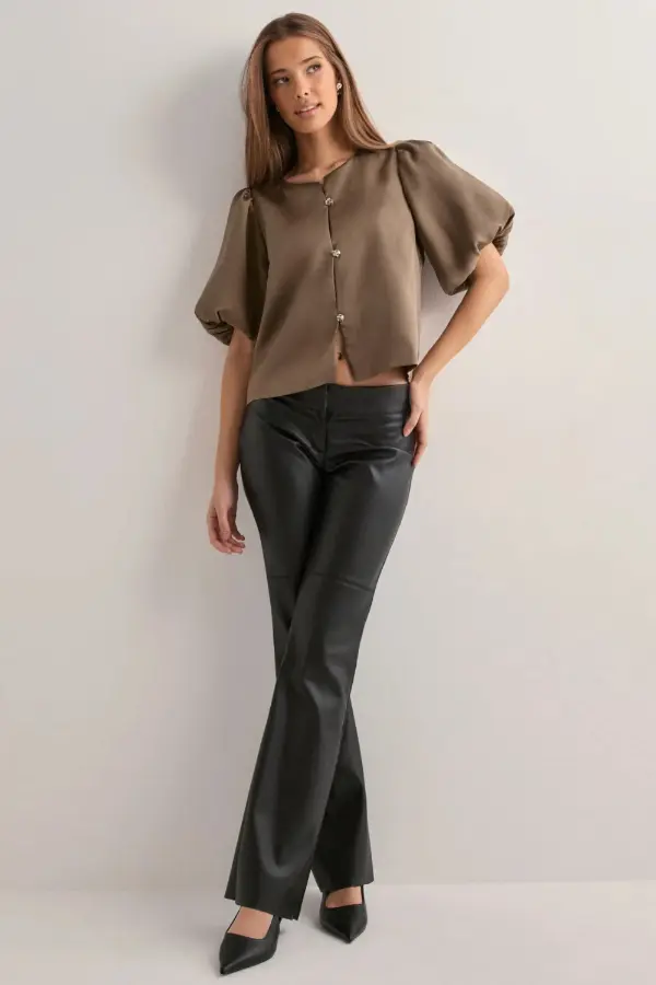 Satin Blouse Outfit