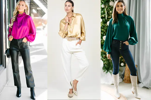  Satin Blouses