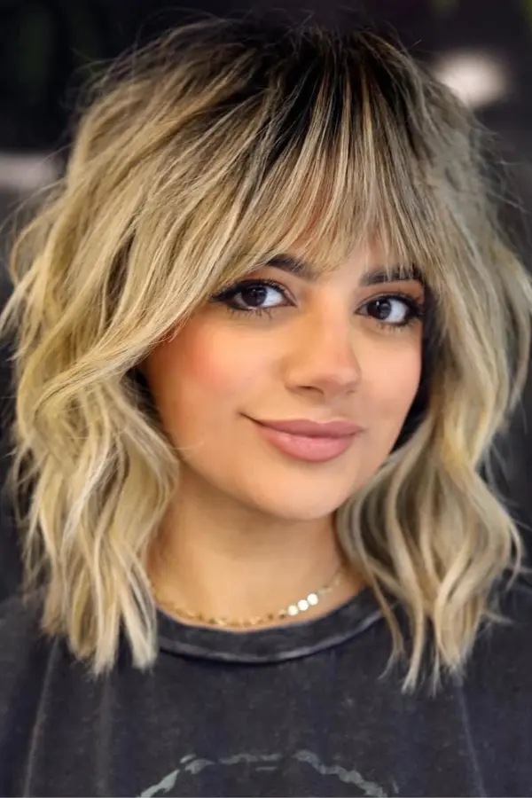 Shaggy Bob With Bangs