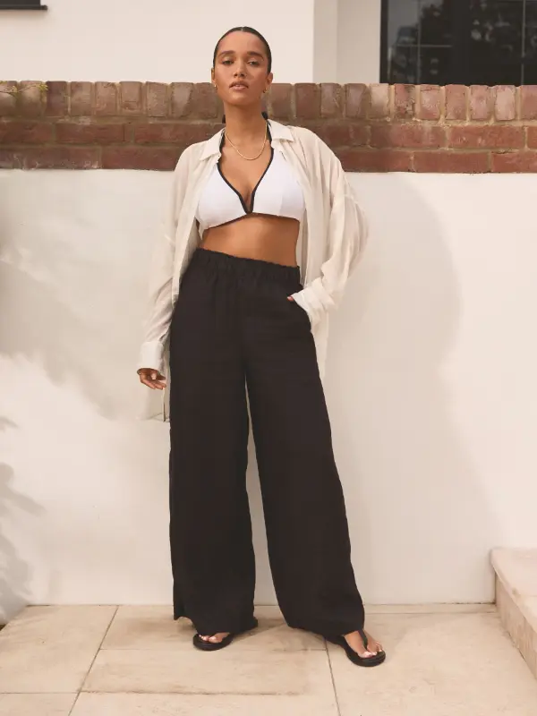 Black Linen Pants