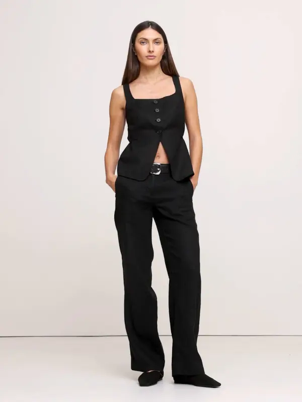 Black Linen Pants Fashion