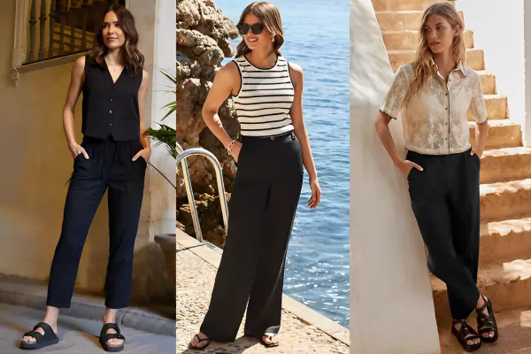 Black Linen Pants Women