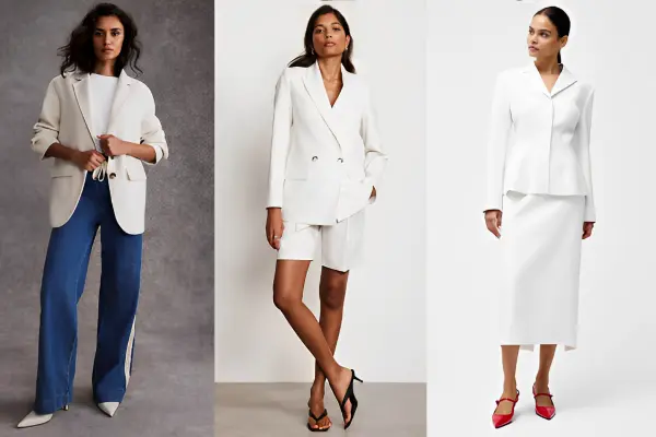 dressy-casual-white-blazer-outfit-ideas