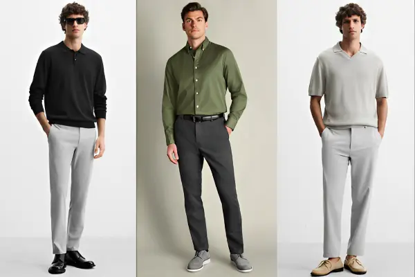 Grey Pants Outfits Men
