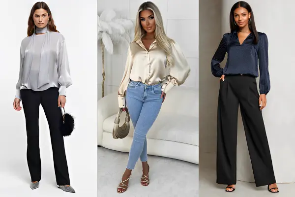 Satin Blouse Outfits