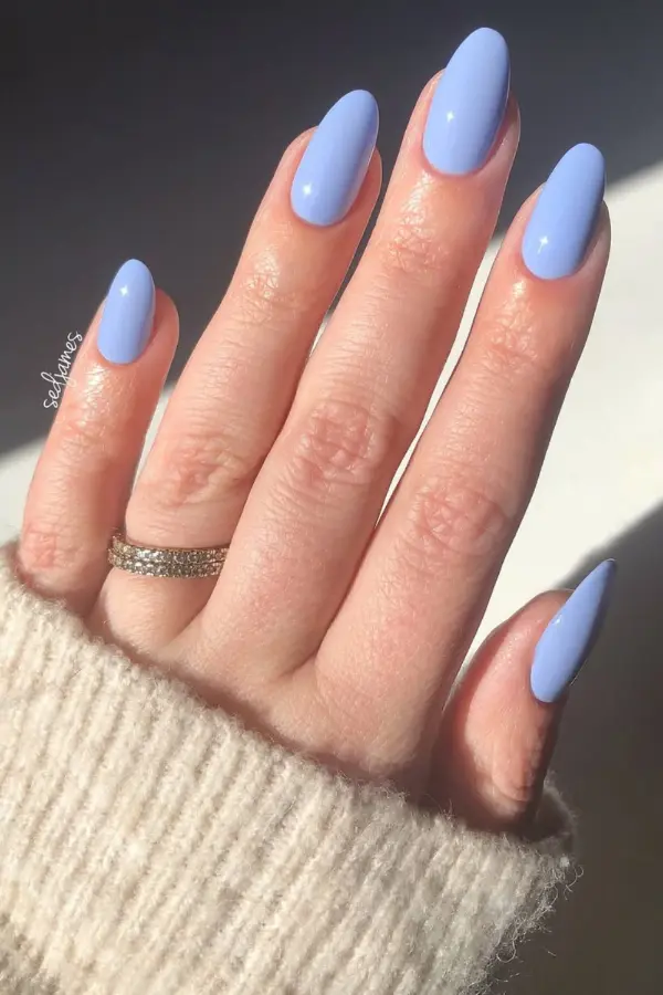 Summer Nails Light Blue