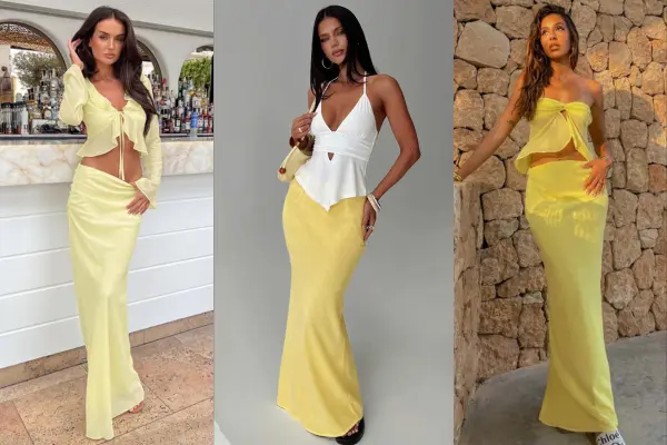Yellow Maxi Skirts