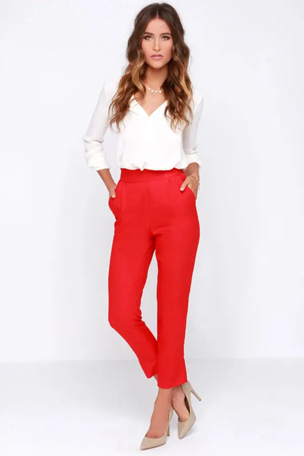 Red Pants Fashion