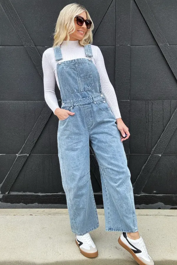 Barrel Overalls Outfit Fall