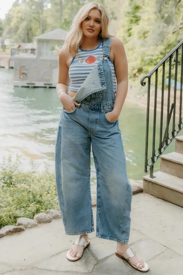 Barrel Overalls Outfit Summer