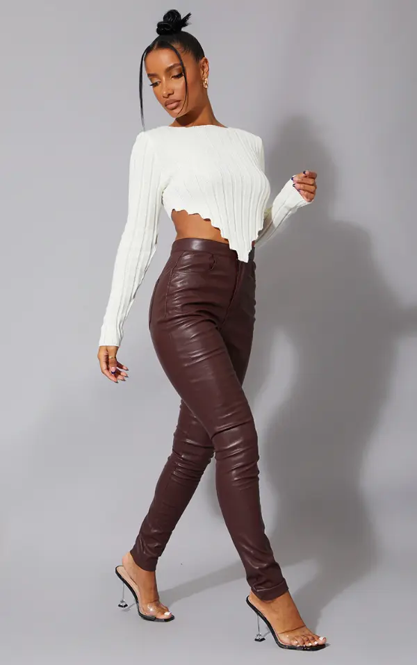 Brown Leather Pants