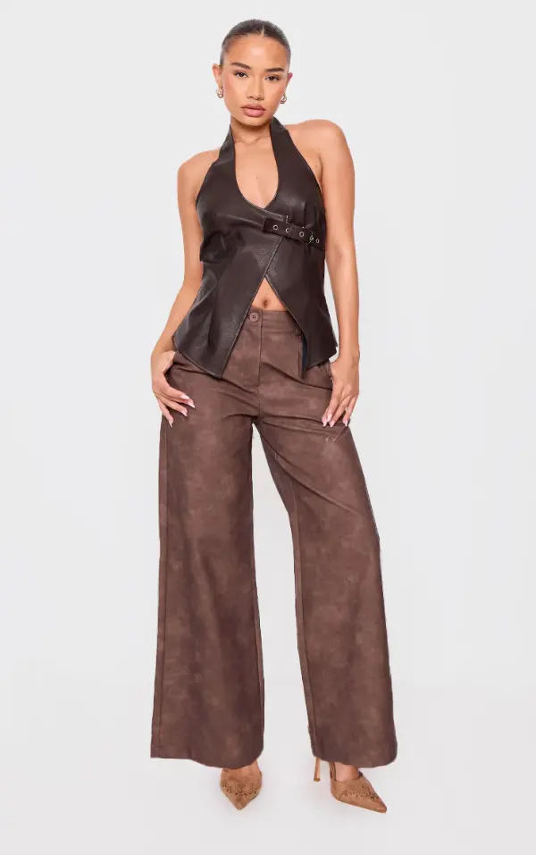 Brown Leather Pants