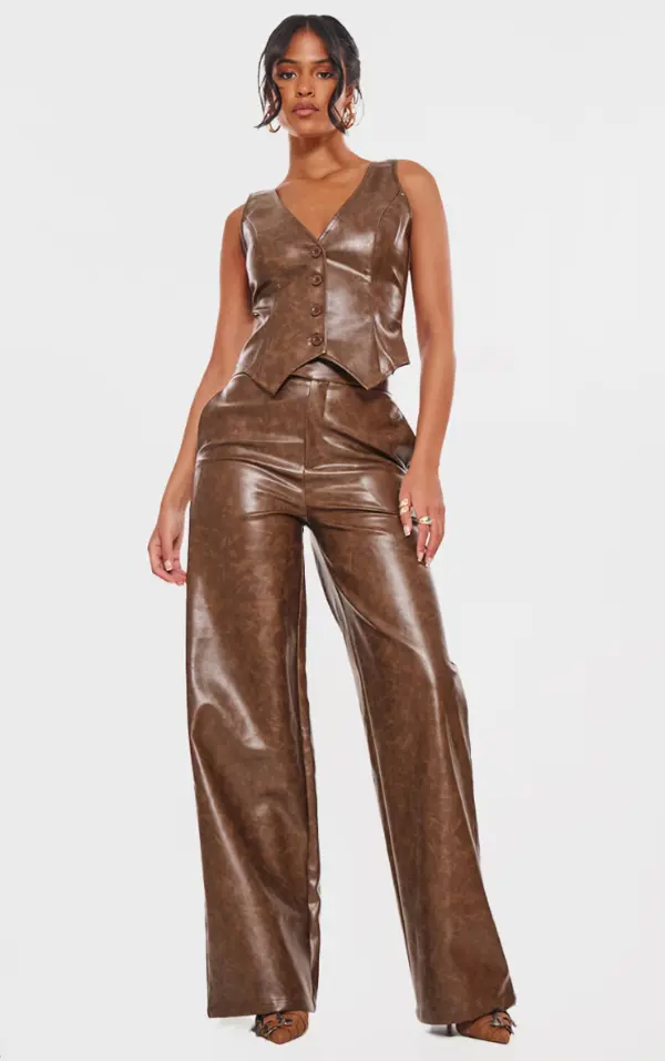 Brown Leather Pants