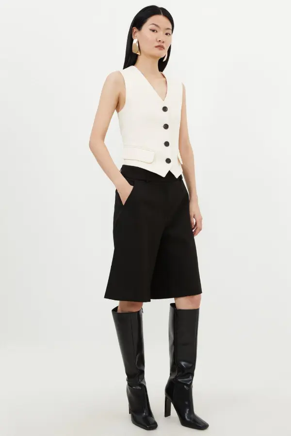 Cream Waistcoat Outfit Women