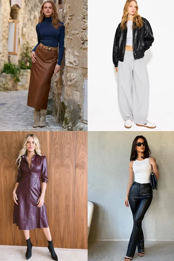 Faux Leather Outfits