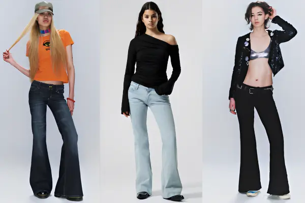 Flare Jeans Low Rise Women