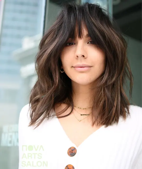 Shoulder Length Hair with Bangs