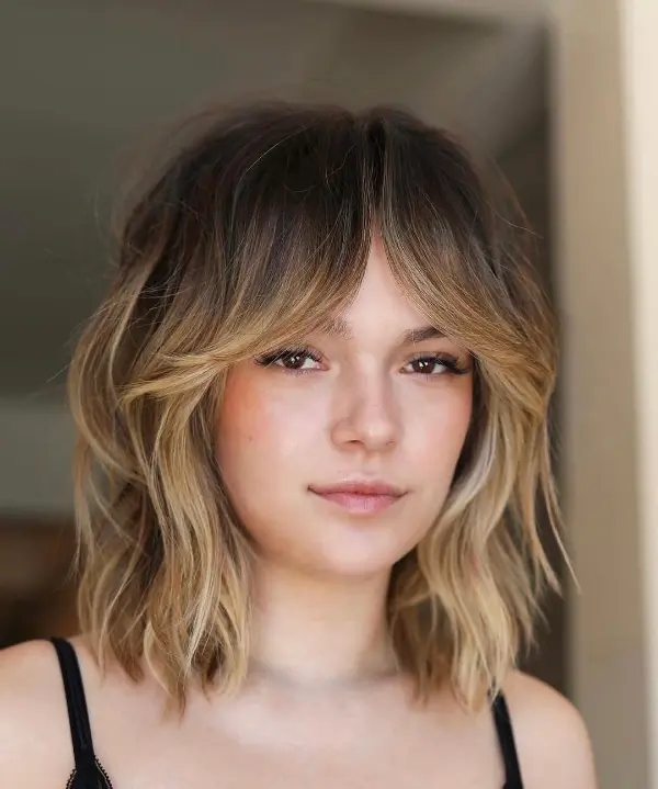 Shoulder Length Hair with Bangs