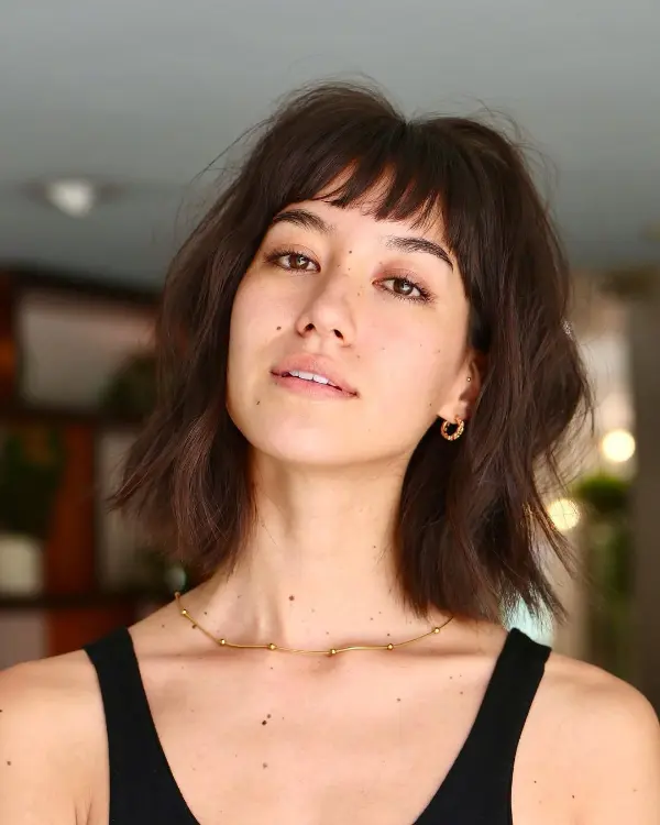 Shoulder Length Hair with Bangs