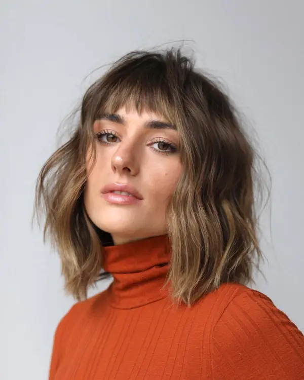 Shoulder Length Haircuts with Bangs