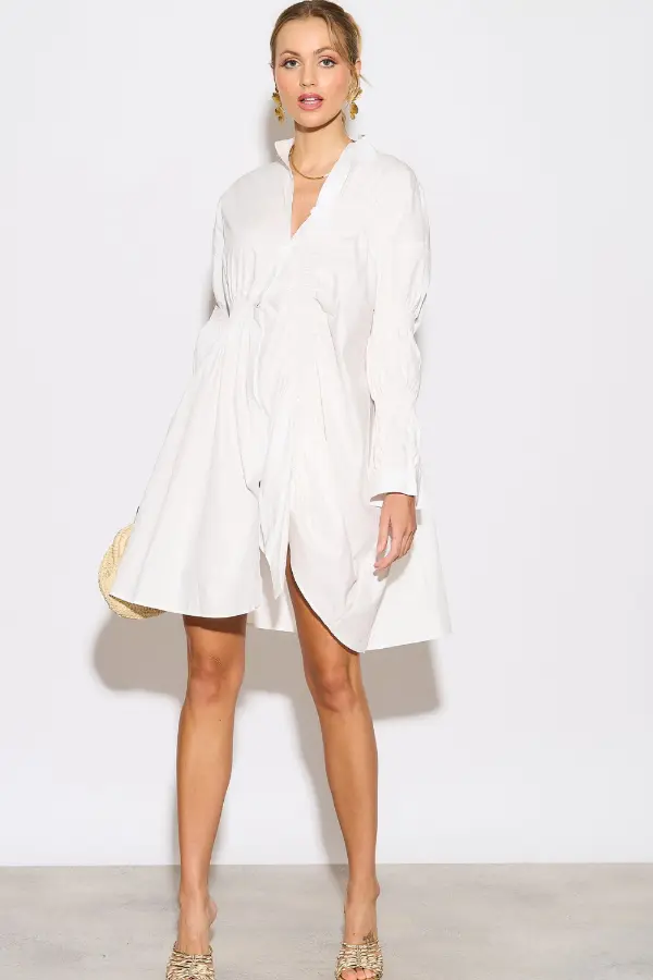 White Shirt Dress