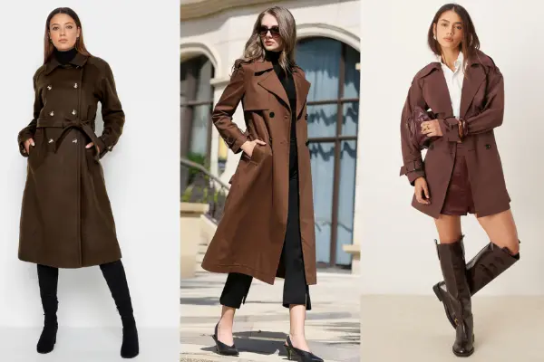 Brown Trench Coats Women