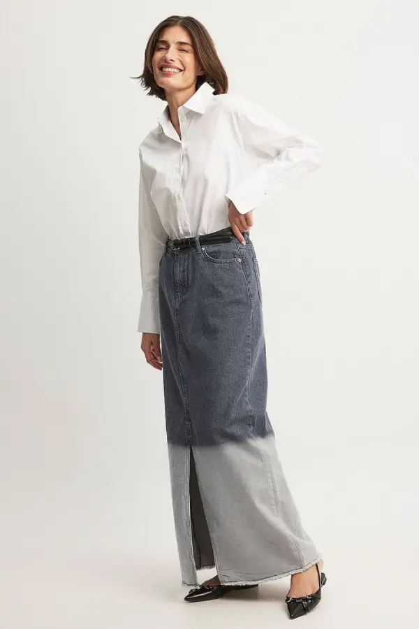Maxi Denim Skirt