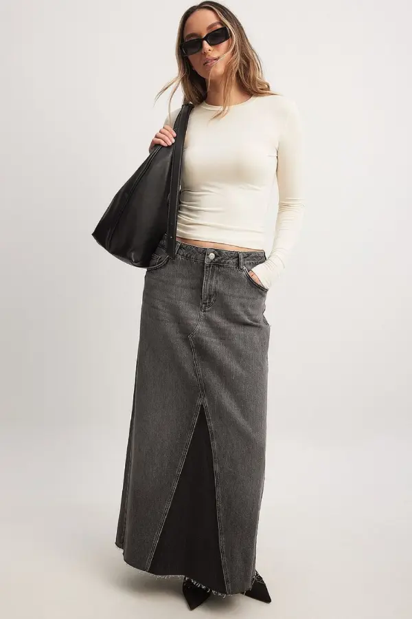 Maxi Denim Skirt