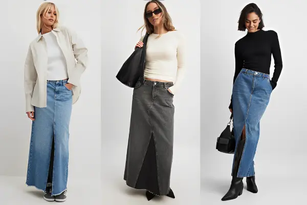 Maxi Denim Skirts