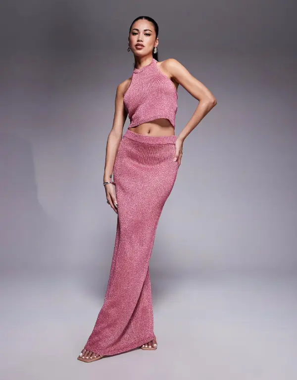 Pink Maxi Skirt